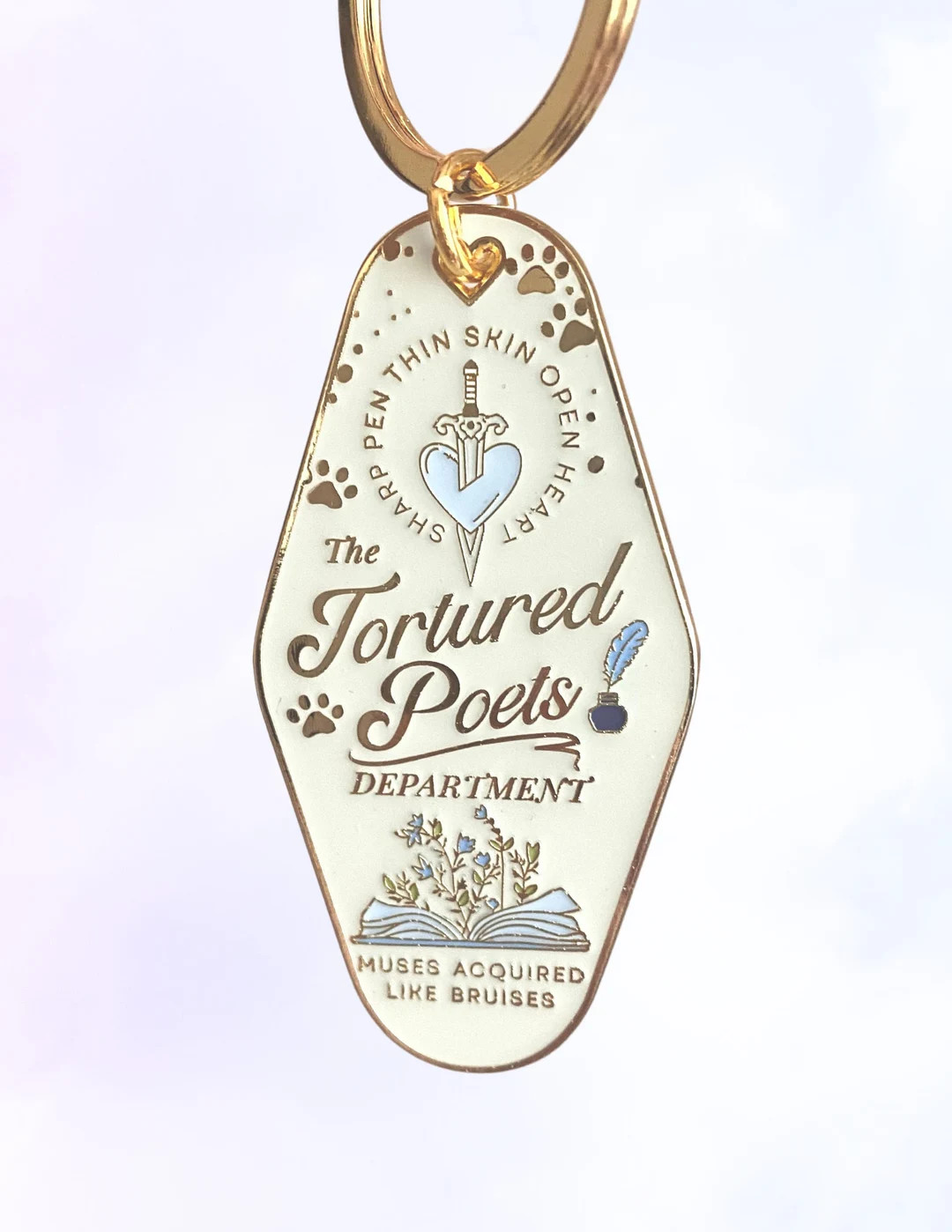 Poetry Department Mini Motel Enamel Keychain - Etsy | Etsy (US)