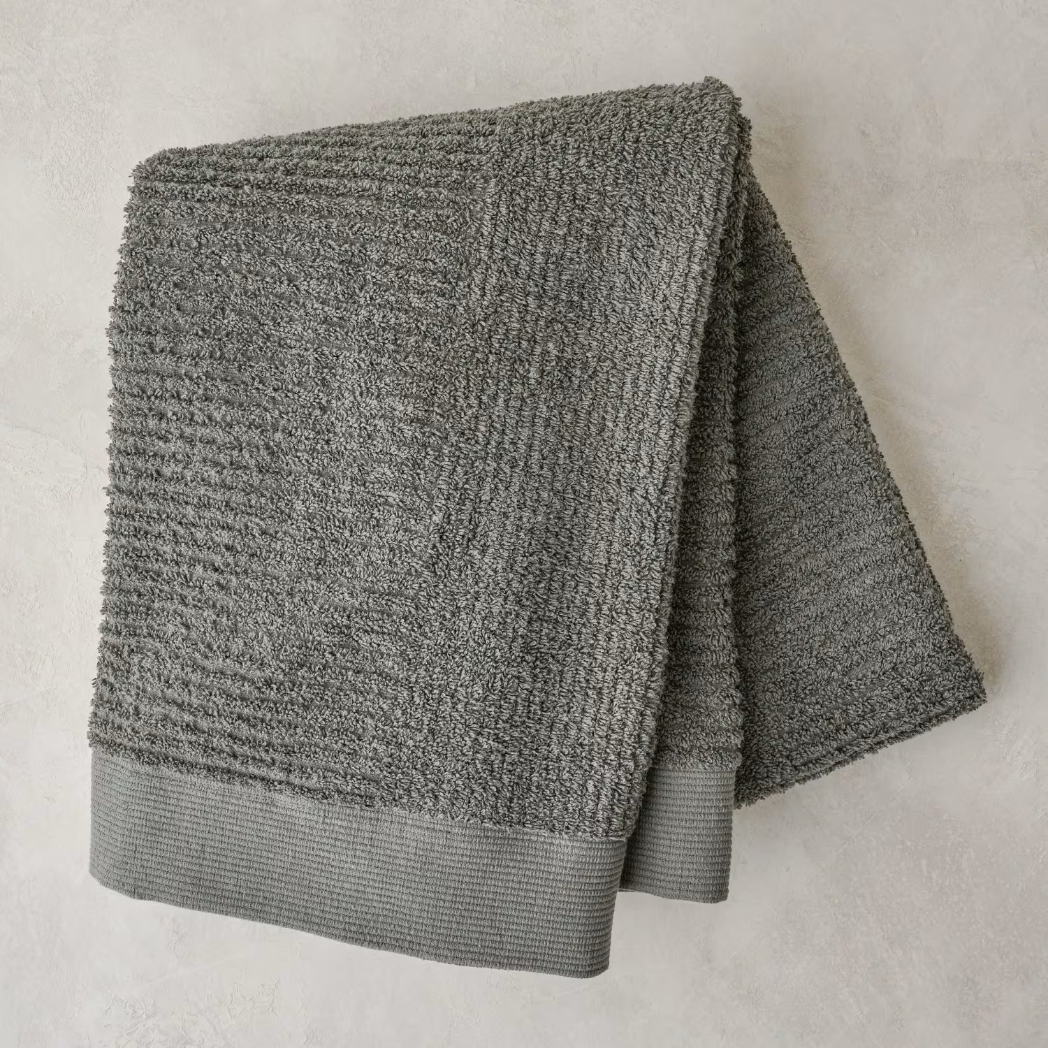 Olive Green Textured Towel | Magnolia