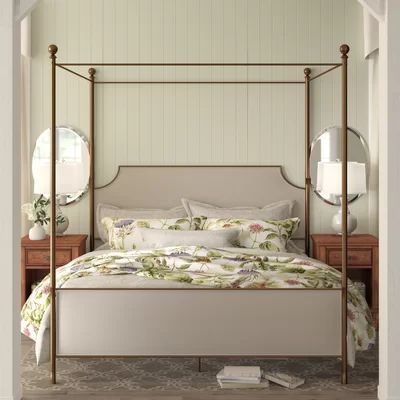 Williston Upholstered Canopy Bed | Wayfair North America