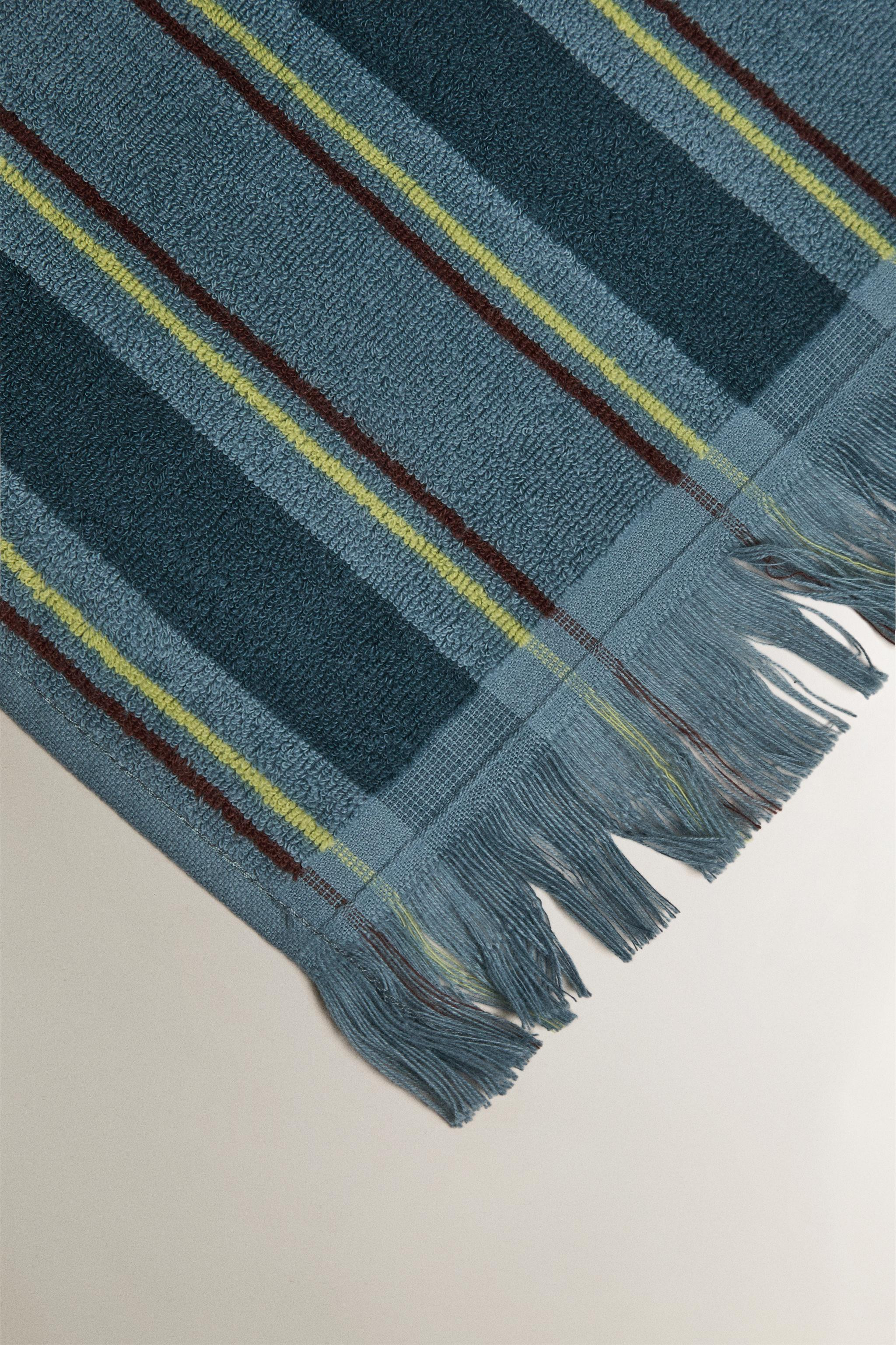 KIDS' STRIPED COTTON BEACH TOWEL | Zara US