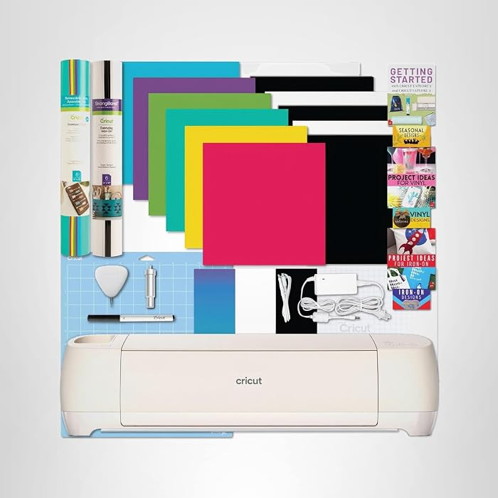 Cricut Explore 4 Machine with Vinyl and Iron-On Bundle - Beginner Friendly Craft Cutting Machine ... | Amazon (US)