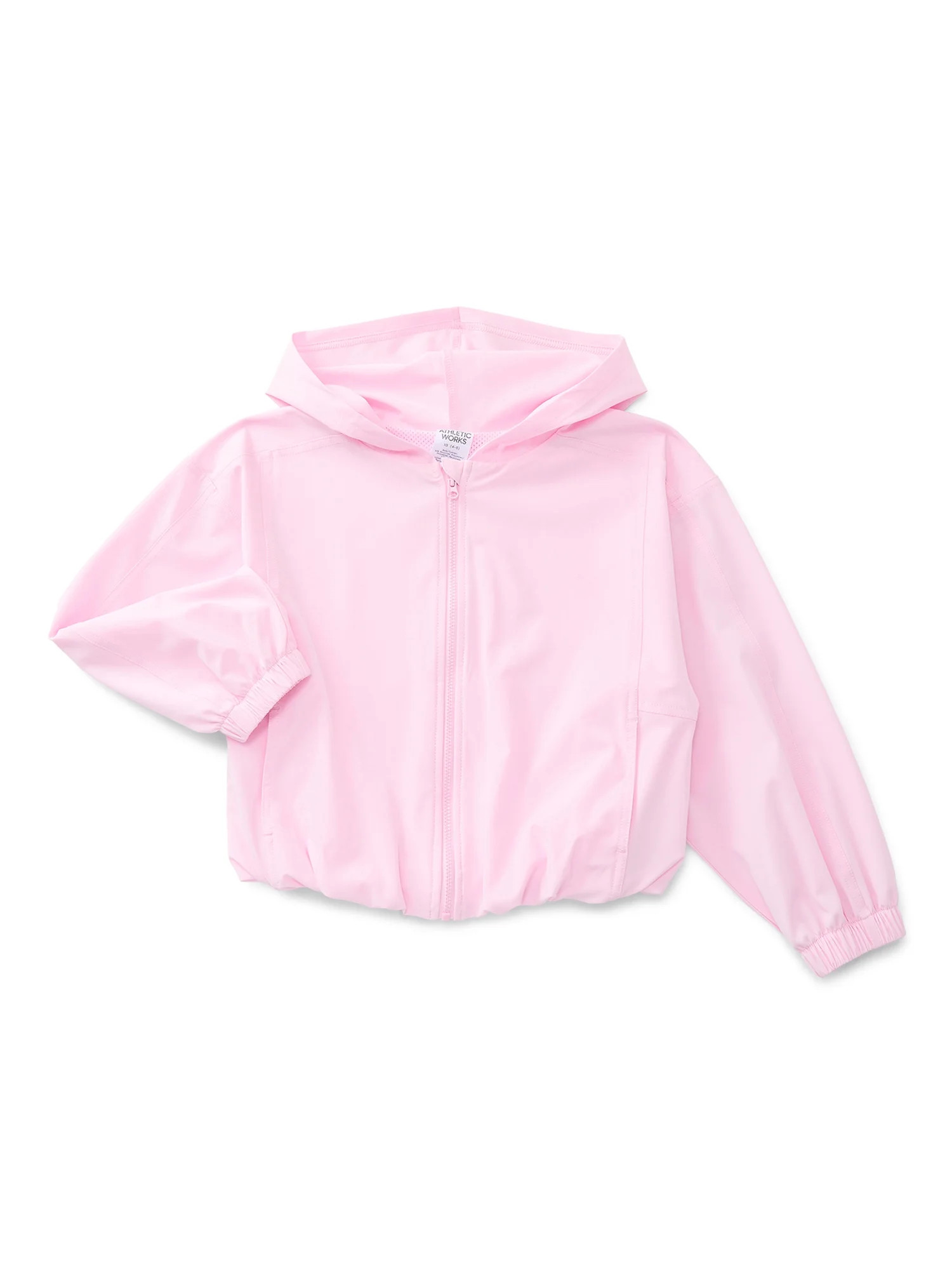 Athletic Works Girls Active Full Zip Woven Jacket, Sizes 4-18 | Walmart (US)
