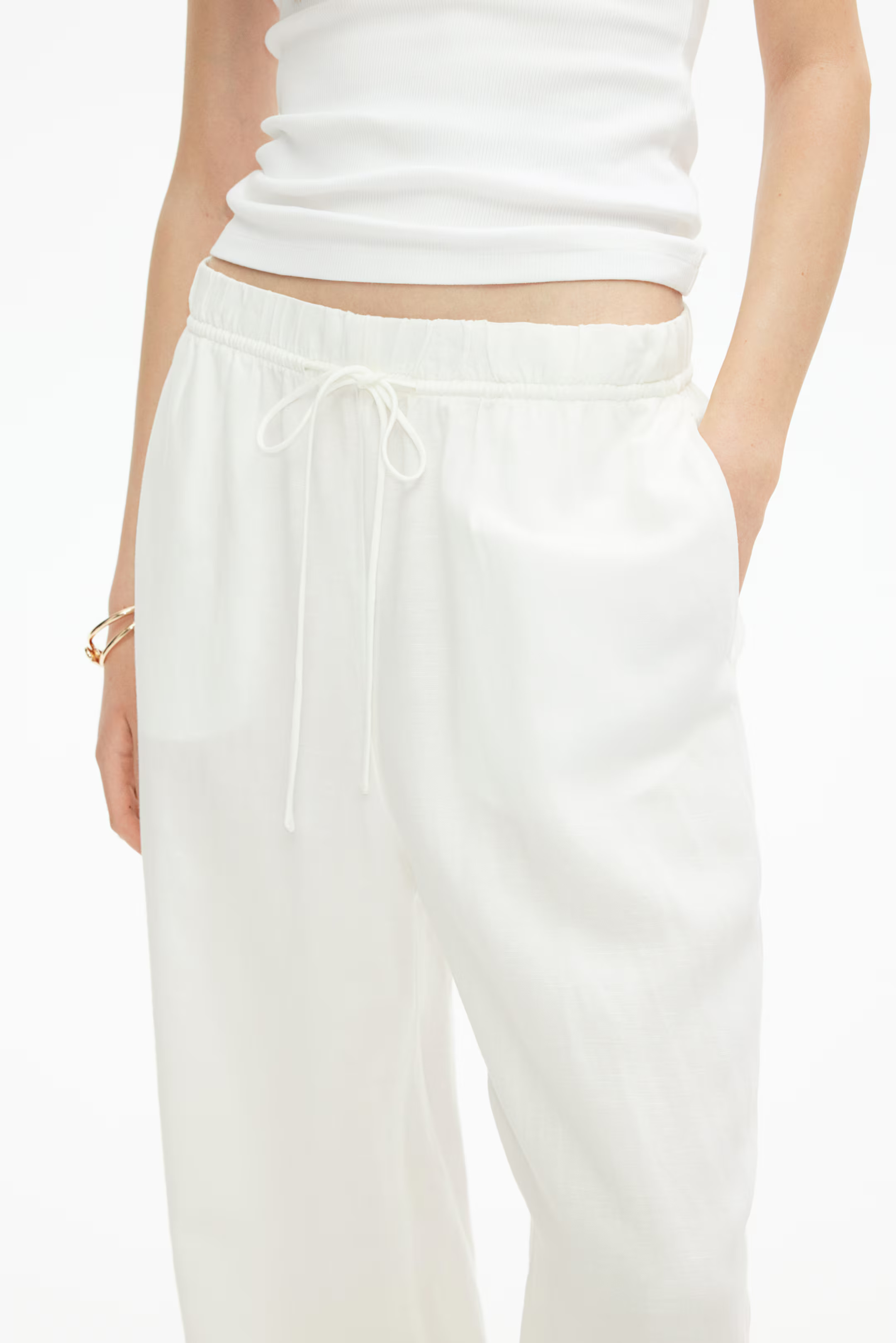 Linen-Blend Pants | H&M (US + CA)