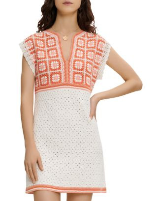 Roby Crochet Mini Dress | Bloomingdale's (US)
