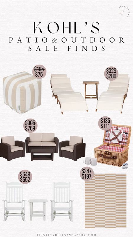 Kohls patio furniture sale, outfoor essentials, outdoor rug sale, outfoor furniture sale 

#LTKFindsUnder100 #LTKSaleAlert #LTKHome