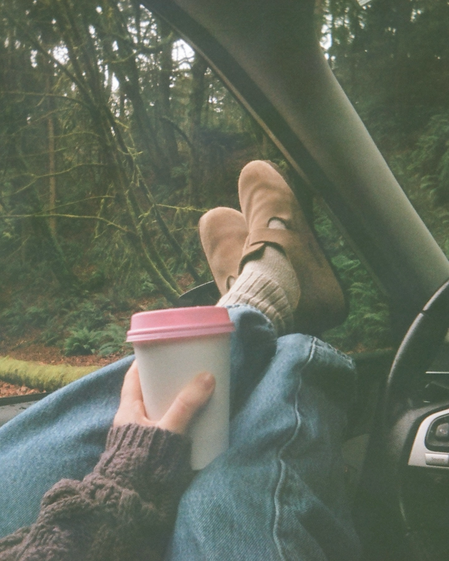 Forever romanticizing rainy season with @birkenstockusa #ad