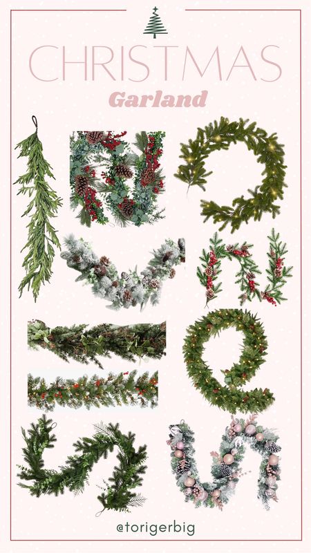 I found so many cute Christmas garland Decour that I wanted to share. Be sure to check it out. #Christmas #Decorate #Decor #Garland.

#LTKfindsunder50 #LTKHoliday #LTKSeasonal