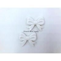 One White Bow Beads, 36mm X 46mm | Etsy (US)