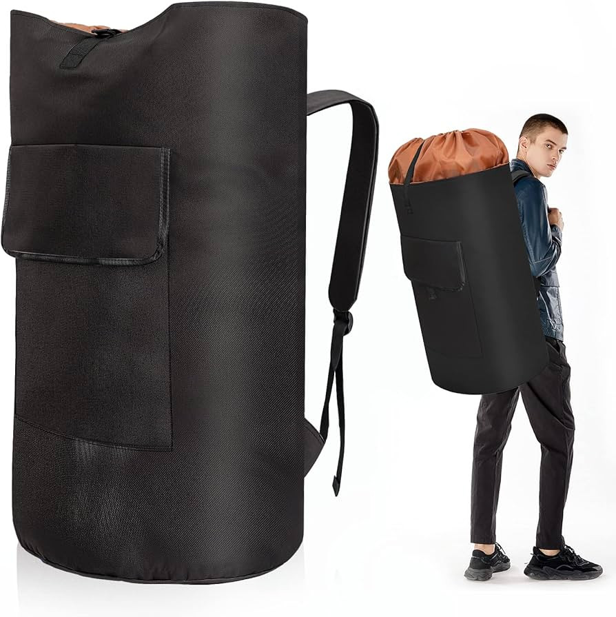 SJEhome 115L Laundry Bag Backpack Extra Large, Portable Durable Laundry Bag with Adjustable Padde... | Amazon (US)