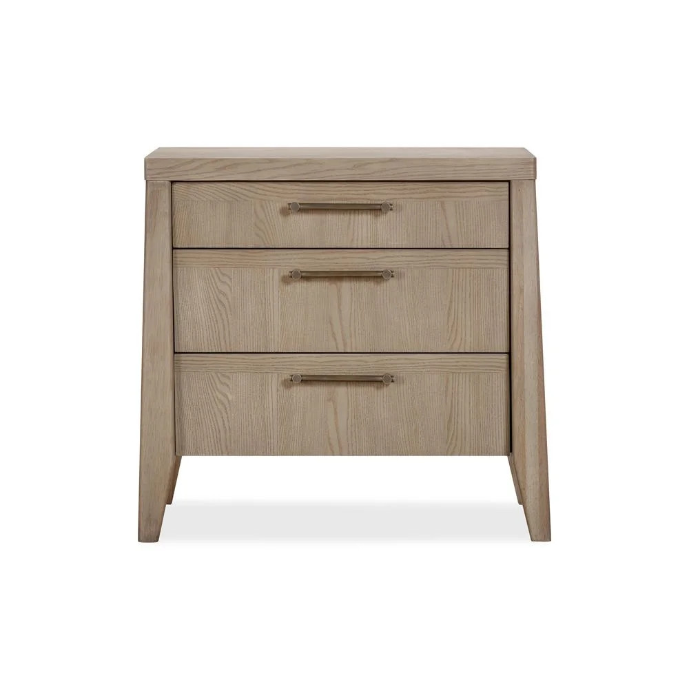 Modus Furniture Sumire Three Drawer Ash Wood Nightstand in Ginger | Walmart (US)