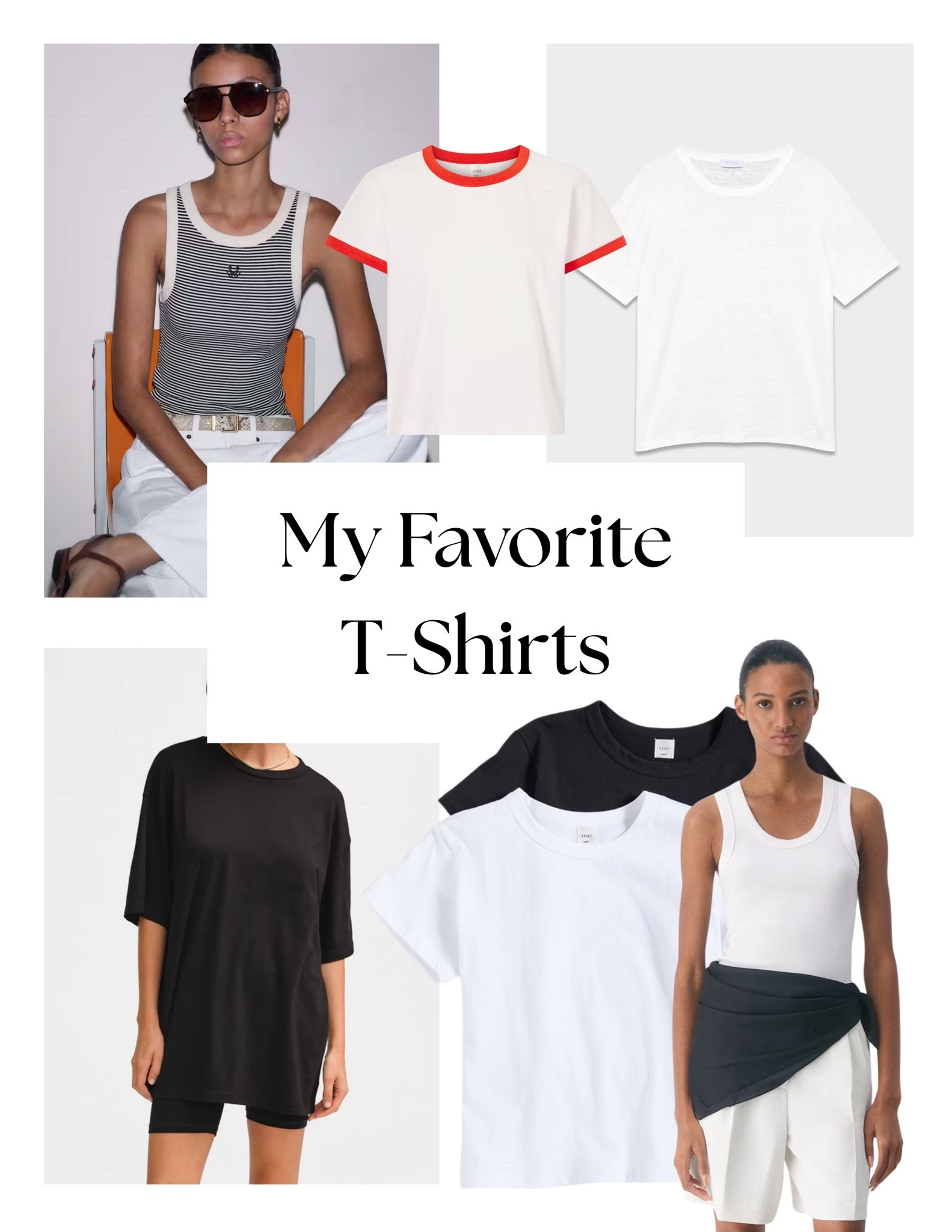 My favorite t-shirts….from crisp white and old school feels, to refined and structured tees. 

Go to tiffanywendel.com to view all questions and ask me about anything!