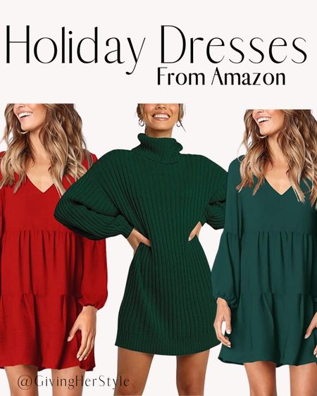 Holiday Dresses from Amazon! 
Christmas, wedding guest, wedding, dress, dresses, wedding guest dresses, Christmas dress, Christmas card pictures, jumpsuit, Christmas outfits, family photos, red dress, Christmas party, Christmas part outfits, holiday outfits, Christmas inspo, holiday inspo, sequins, seasonal, petal and pup, workwear, romper, velvet, pants, wedding guest dress, formal wear, event wear, formal dress, party dress, outfit Inspo, outfit ideas, amazon prime, amazon dresses, amazon dress, amazon wedding guest, amazon thanksgiving outfit, thanksgiving outfit, thanksgiving dress, cocktail dress, sweater dress, formal dress, event wear, event dress, winter wedding, winter dresses, Christmas dresses, amazon Christmas, best of amazon prime. Amazon prime favorites. Amazon fashion. Amazon style, amazon fall fashion. Turtle neck. Wine, black, red. Satin dress, velvet dress. 
#amazon #amazonprime #amazondresses #amazondress #christmas #dress #dresses #holiday 

#LTKSeasonal #LTKHoliday #LTKwedding