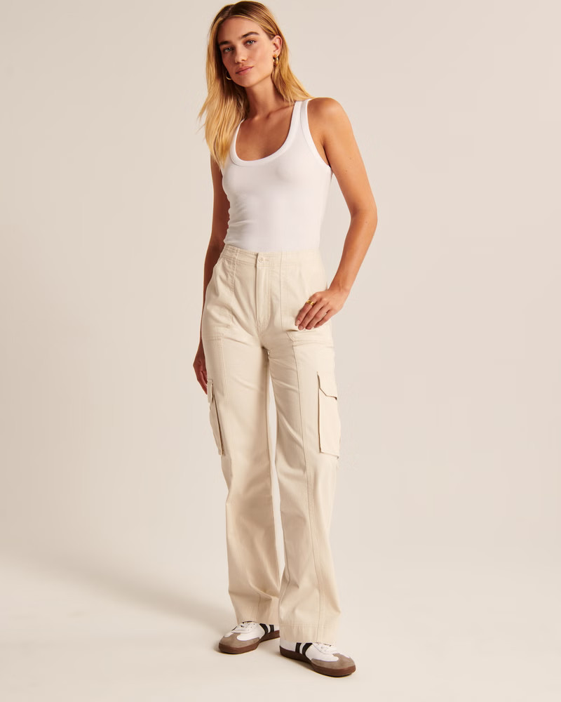 Essential Rib Tuckable Scoopneck Tank | Abercrombie & Fitch (US)