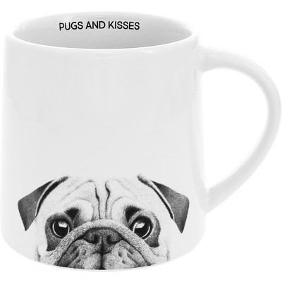 Pavilion Gift Company - Pugs & Kisses - 17 oz Mug - Drinkware | Target