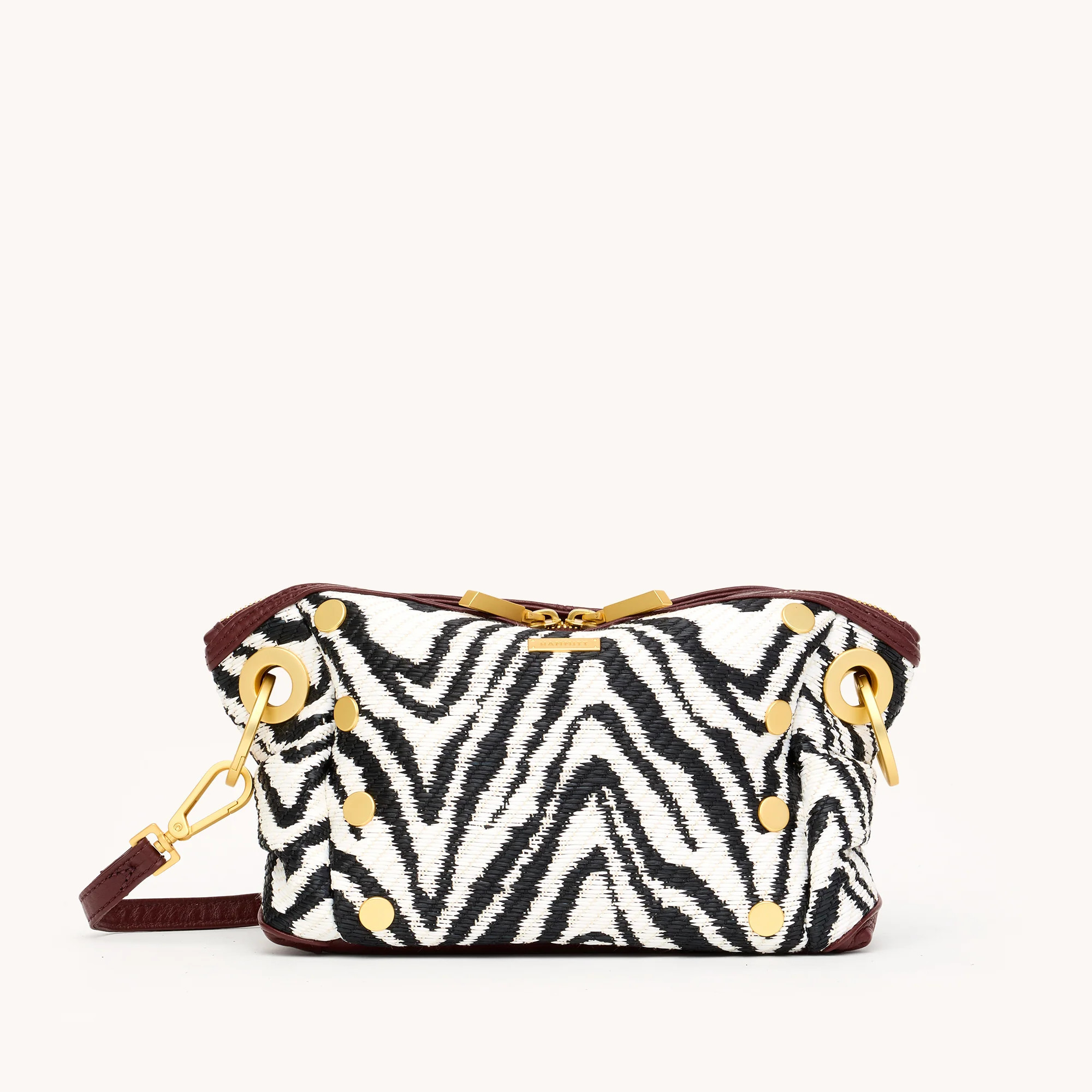 Daniel Crossbody Clutch | Zebra/Brushed Gold | Sml 840220523695 | Hammitt (US)