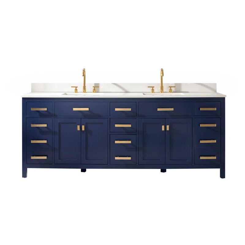 Oberlander 84" Double Bathroom Vanity Set | Wayfair North America