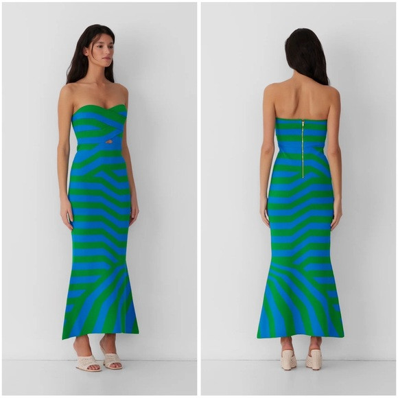 The Wolf Gang Aude Maxi Dress in Aqua Blue and Green | Poshmark