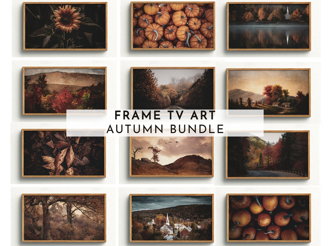 Samsung Frame TV Art Set Vintage Autumn Bundle 12 Files - Etsy | Etsy (US)