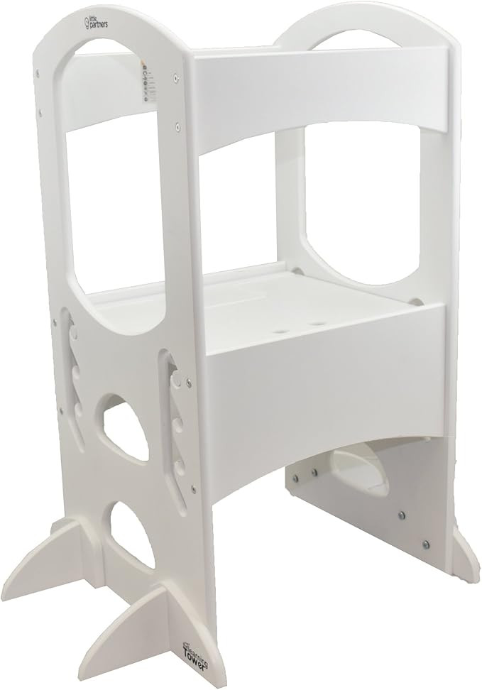 Little Partners’ Kids Learning Tower – Child Kitchen Helper Adjustable Height Step Stool, Woo... | Amazon (US)