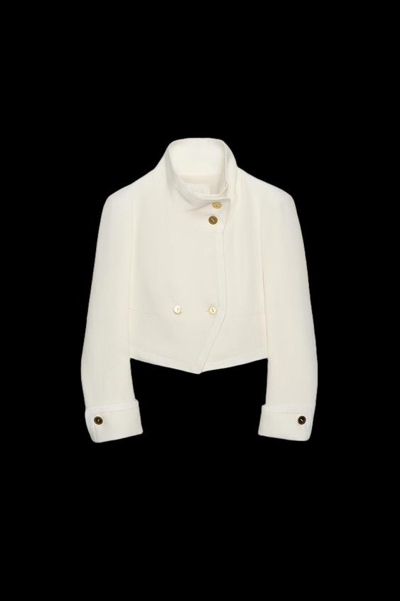 ZW COLLECTION LIMITED EDITION CONTRASTING CROPPED JACKET | Zara US