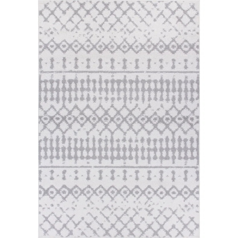 Gwyn Geometric Gray Area Rug | Wayfair North America