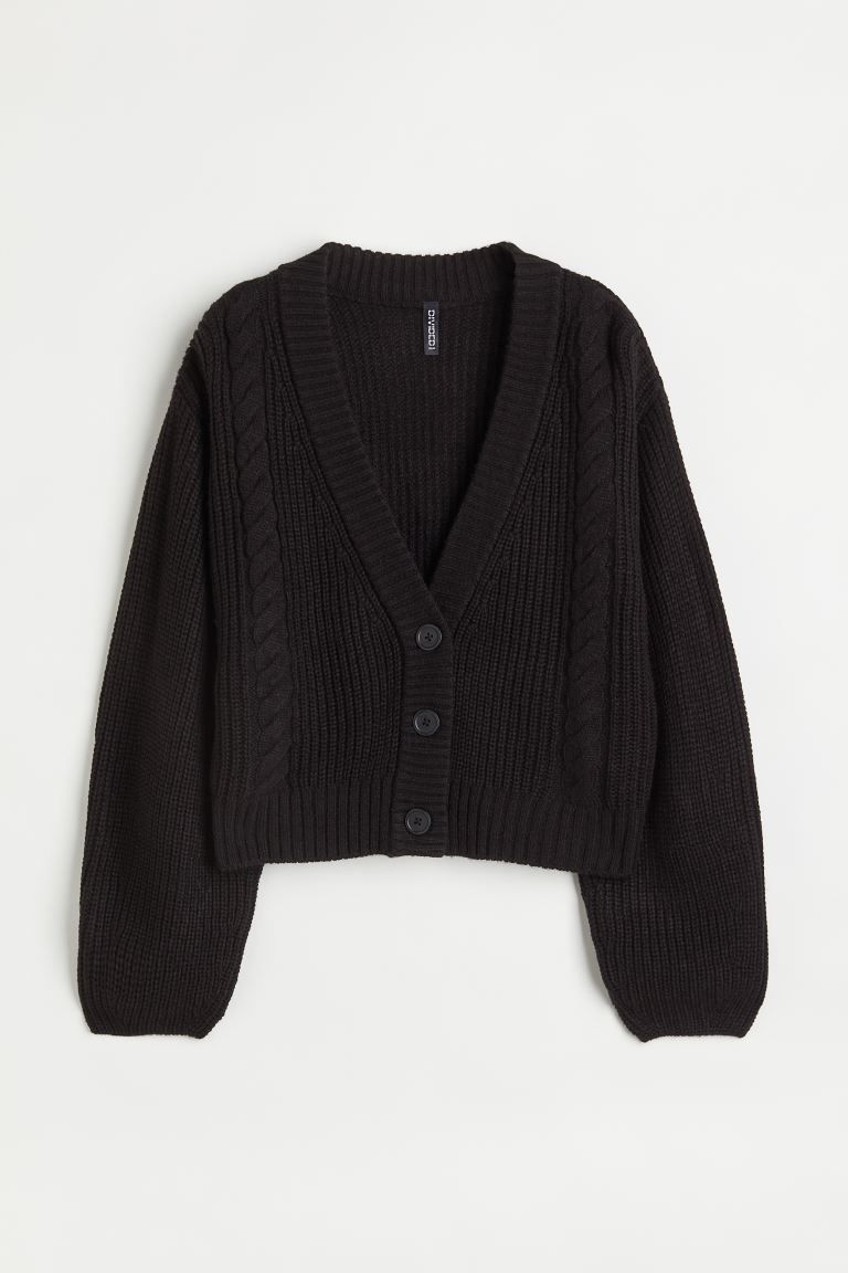 Knit Cardigan - Black - Ladies | H&M US | H&M (US)