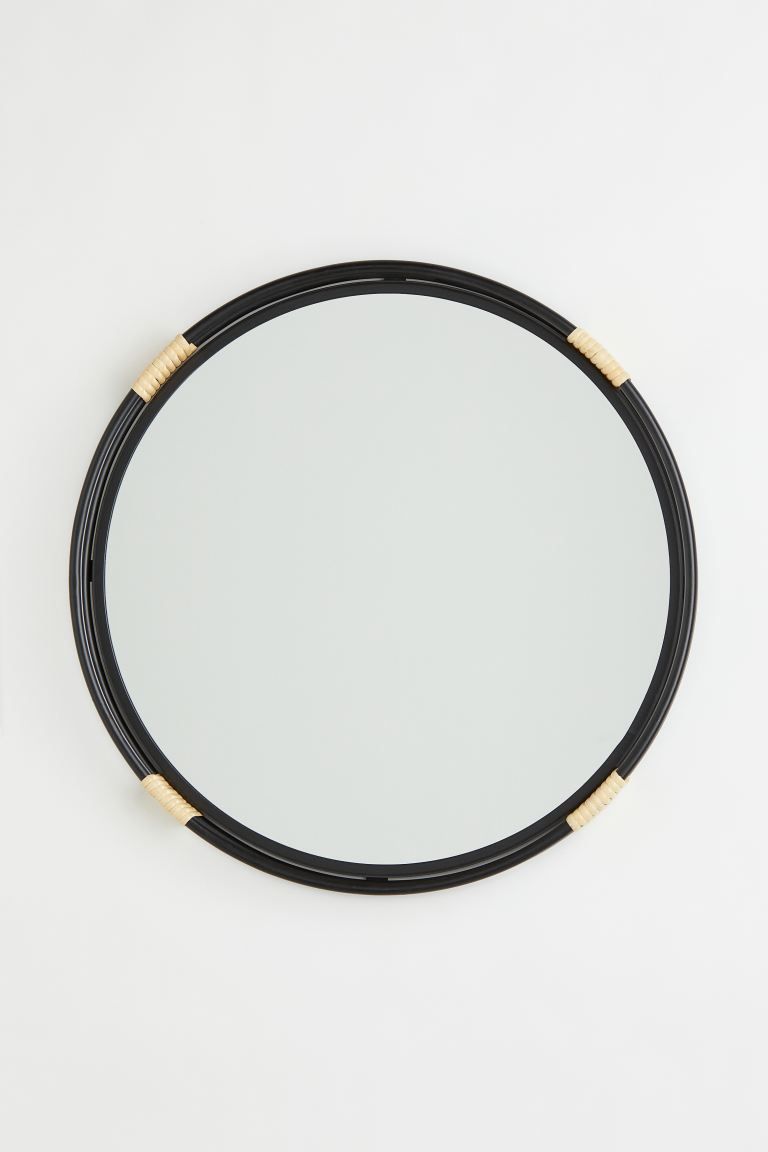Mirror with Rattan and Metal Frame | H&M (US + CA)
