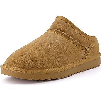 CUSHIONAIRE Women's Hilo 2 Premium Suede Slip-On House Slippers – Clog Slippers for Women, Memo... | Amazon (US)