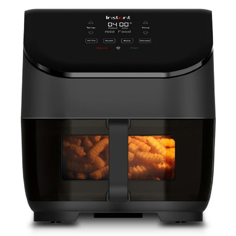 Instant Pot 140-3141-01 Vortex 5 Quart Single Basket 4-in-1 Air Fryer Oven With Clear Window, Bla... | Walmart (US)