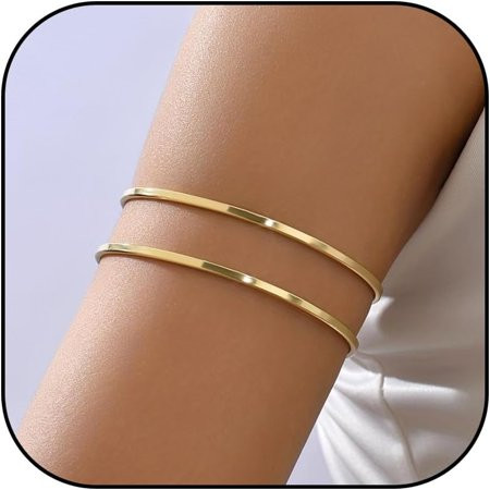 LDIHAO Arm Cuff for Women Gold Arm Cuff Jewelry Upper Arm Cuff Gold Cuff Bracelets Arm Cuff Bangle for Teen Girls | Walmart (US)