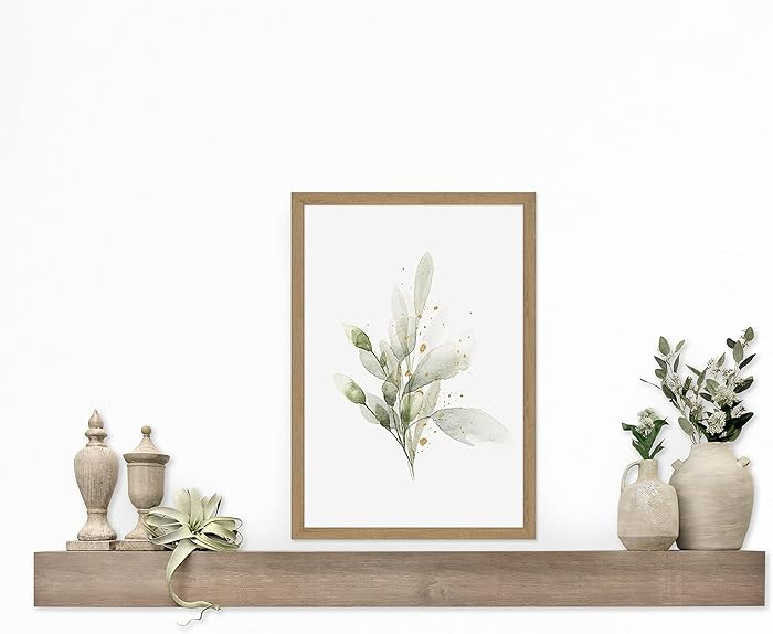 MCS 72-Inch Mantel, Master & Co Antique Natural Finsh Solid Wood Floating Fireplace Mantel, Long ... | Amazon (US)