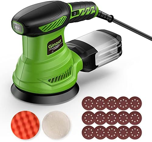 Orbital Sander, Ginour 300W Powerful Random Orbital Sanders, 6 Variable Speed 6000-13000RPM Elect... | Amazon (US)