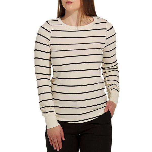 Women's Thread & Supply Stacy Long Sleeve T-Shirt Small Off White Black Stripe | Scheels Sports