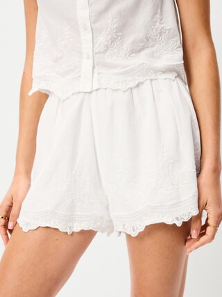 High-Waisted Lace-Trim Shorts | Old Navy (US)