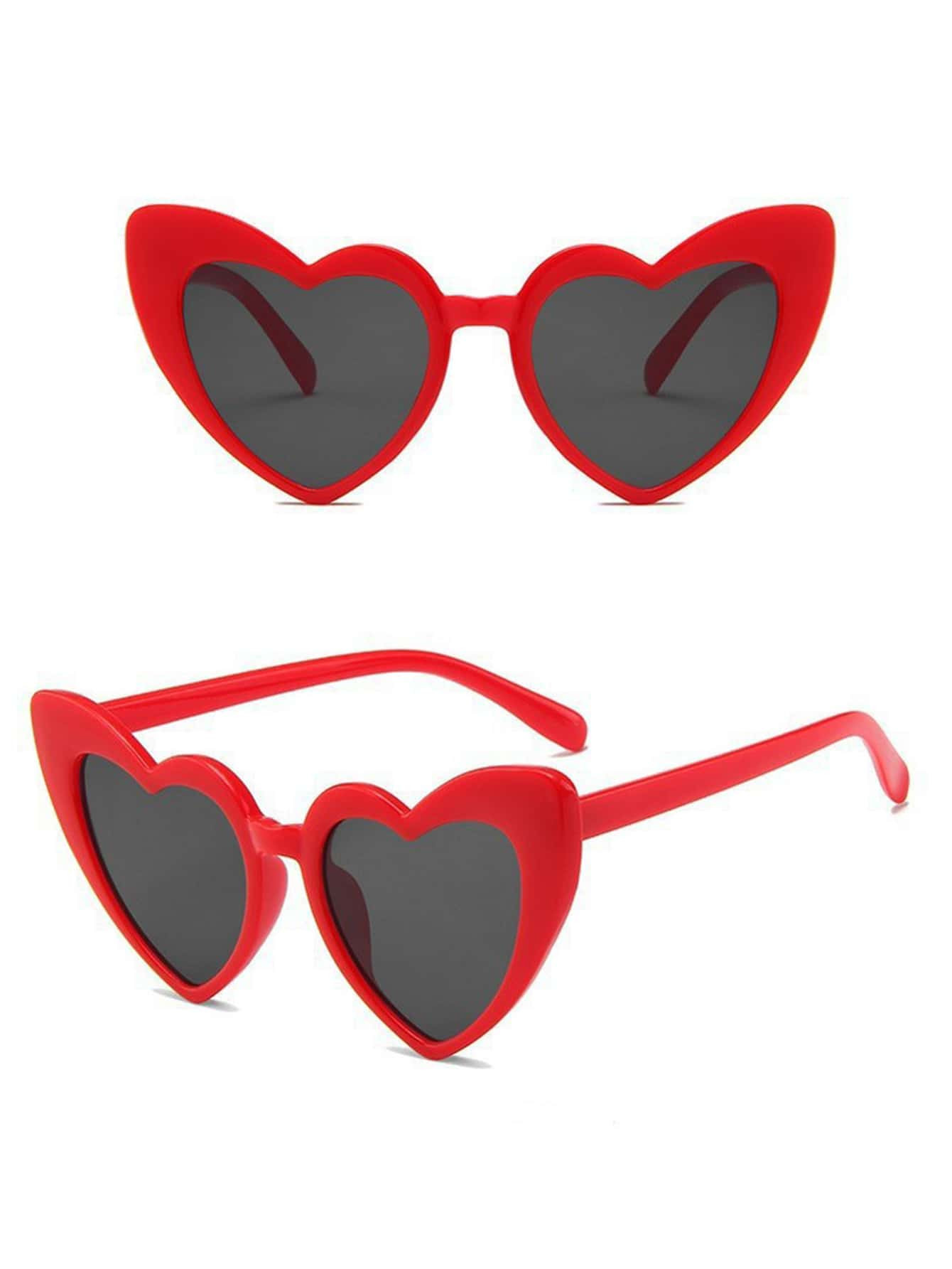 1pc Heart Shaped Glasses, Bachelorette Party Favors Bride Wedding Gift Beach Accessories For Women Glasses Shades Basics Fall Winter Women Outfits Clothes Business Casual Gifts Valentine's Day Y2KFest Music Fest For Summer Beach Vacation,Outdoor,Travel Fashion Glasses Party Style Heart Frame For Music Festival | SHEIN