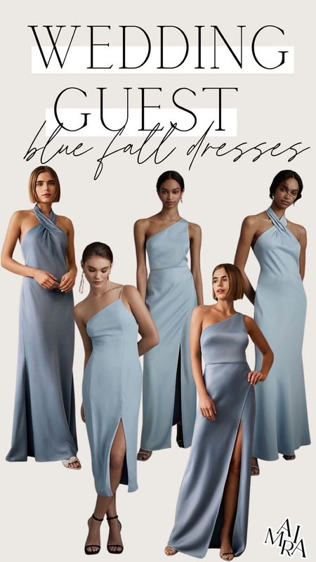 Pale blue wedding guest dress to wear this fall!  These gorgeous gowns come in multiple moody autumnal colors.  

Wedding guest dress // fall wedding guest dress // fall outfits // fall // autumn dress // wear to wedding 

#LTKSeasonal #LTKstyletip #LTKwedding