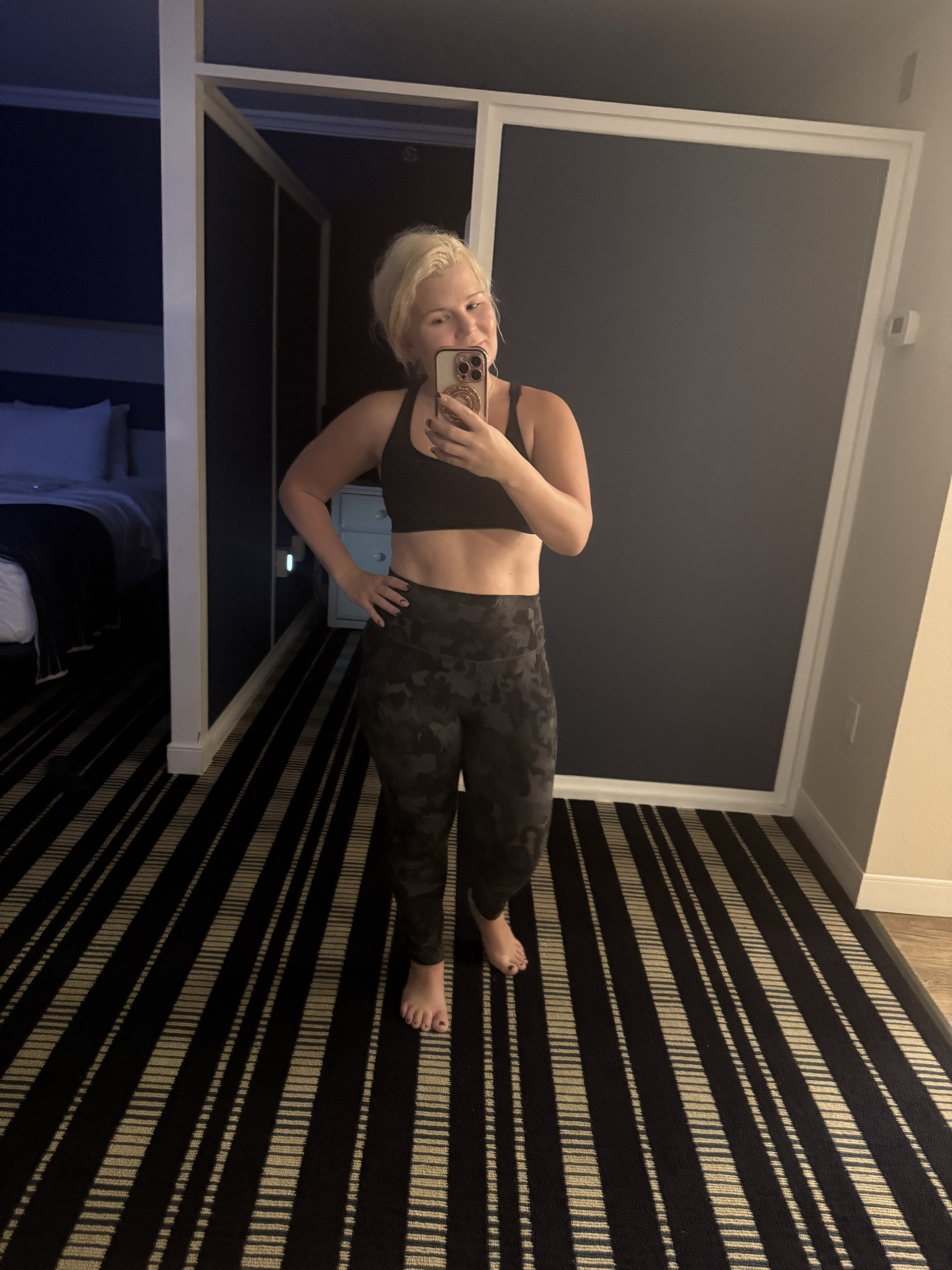 Feeling strong and fit. Love this sports bra and leggings from Lululemon. So comfy while being supportive. 

#LTKfitnessgoals #LTKActive #LTKPetite
