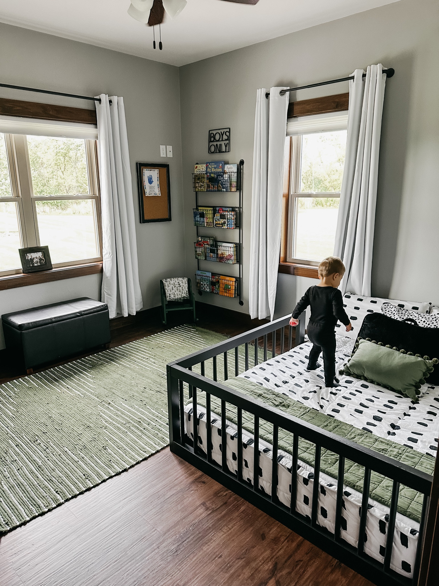 Included both his bed, and a smaller twin size option! Plus the rest of his room links💚 

#LTKhome #LTKkids