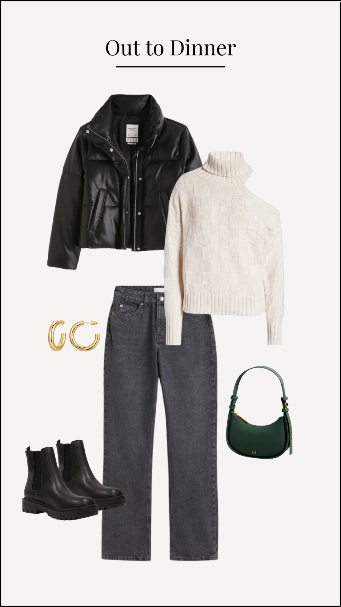 Holiday & Winter Outfit Guide // Dinner Look 🖤 

#LTKSeasonal #LTKHoliday #LTKxAF