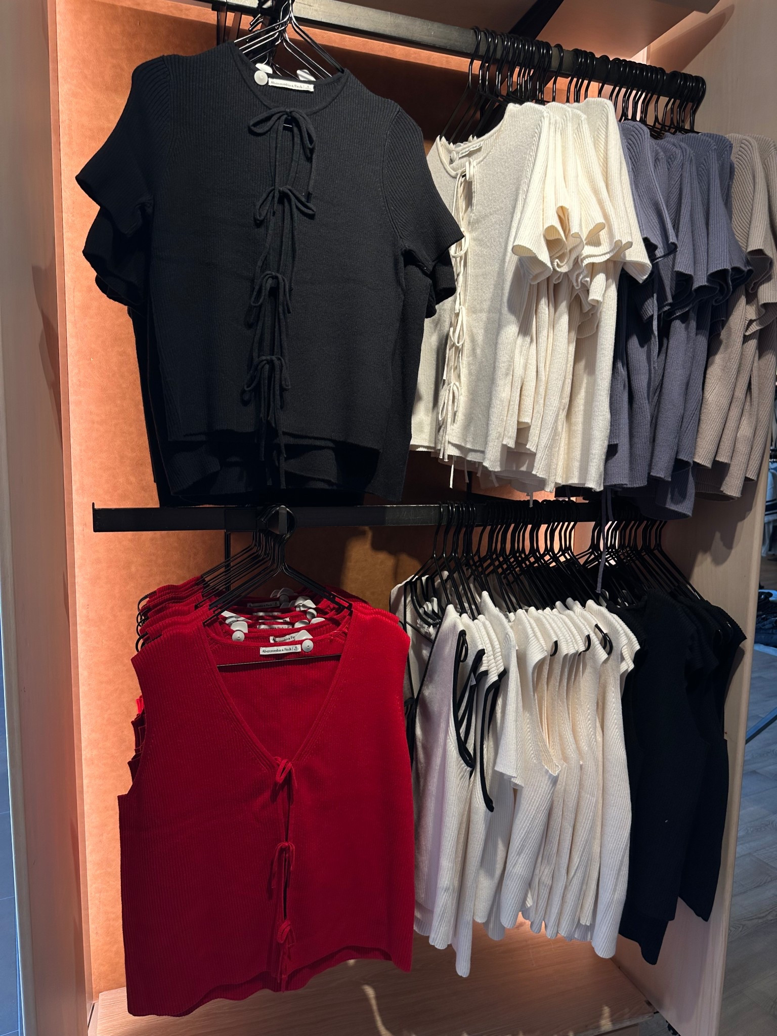 Front tie tops 