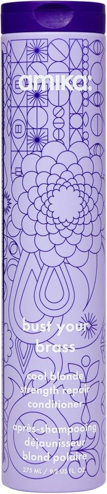 amika bust your brass cool blonde strength repair conditioner | Amazon (US)
