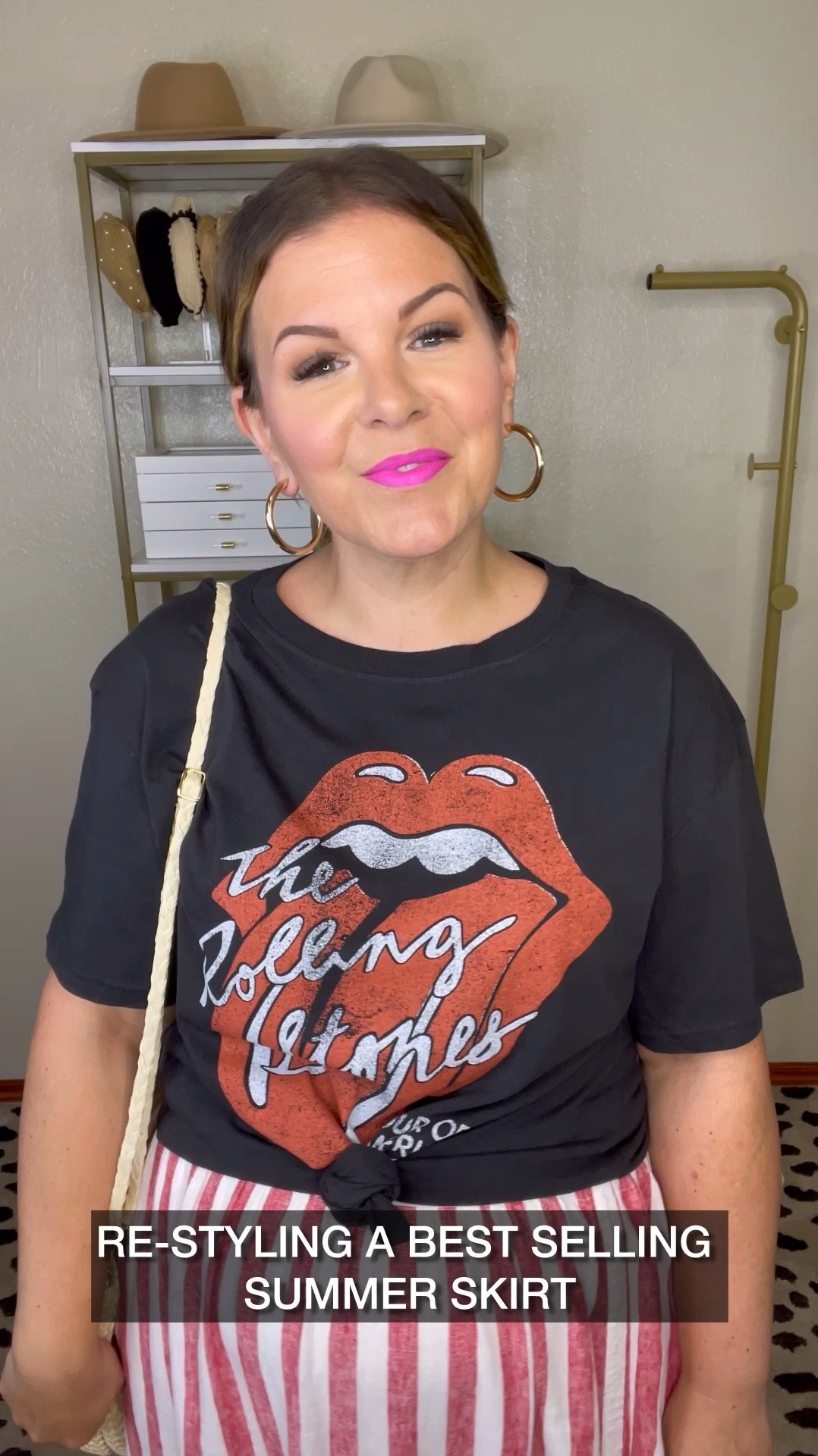 Target summer outfit! This plus size maxi skirt has been a top seller and I wanted to style it another way for you because there’s so much you can do with it other than red, white, and blue. 😊 I’m wearing the XXL - right now it’s available in 1X-3X. Rolling Stones graphic tee is also Target and only $13! 

#LTKOver40 #LTKMidsize #LTKPlusSize