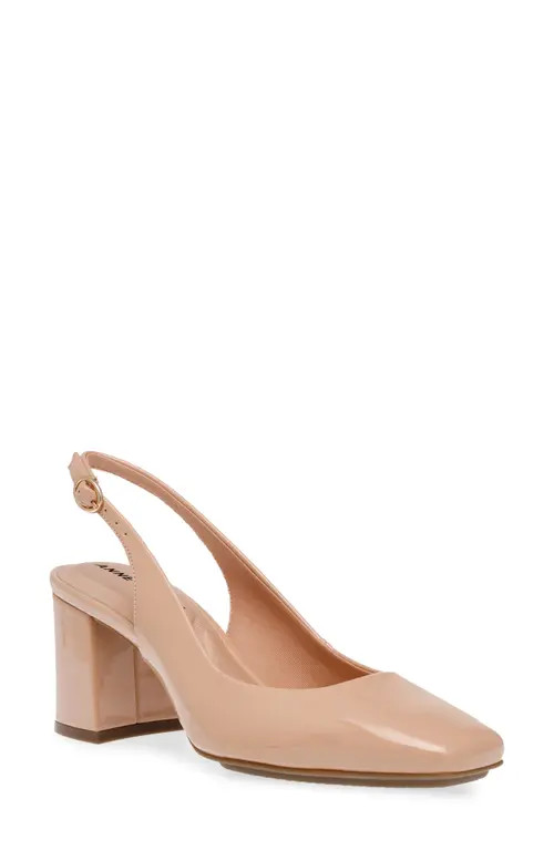 Anne Klein Lizette Slingback Pump in Nude at Nordstrom, Size 9 | Nordstrom