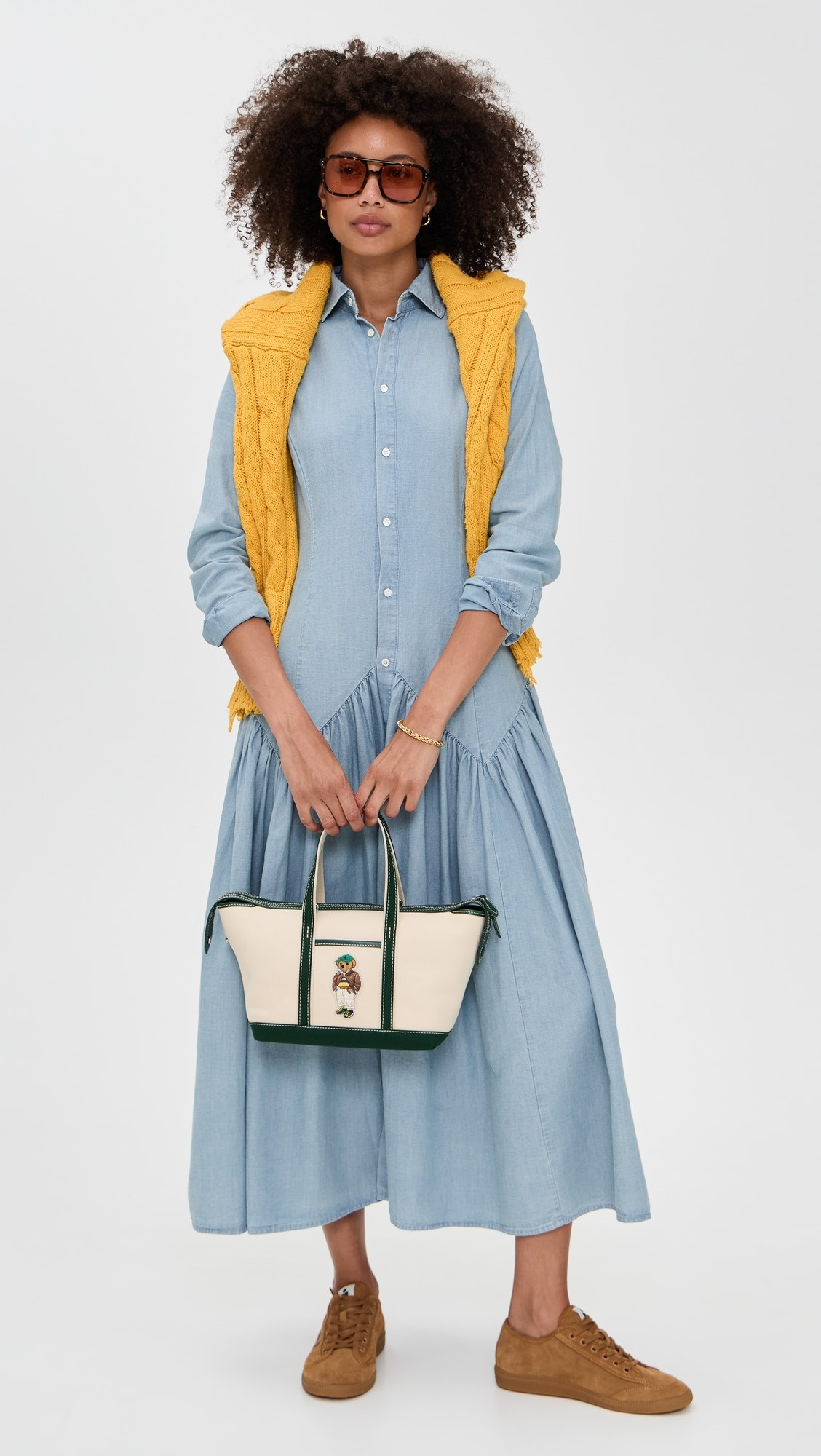 Chambray Long Sleeve Shirt Dress | Shopbop