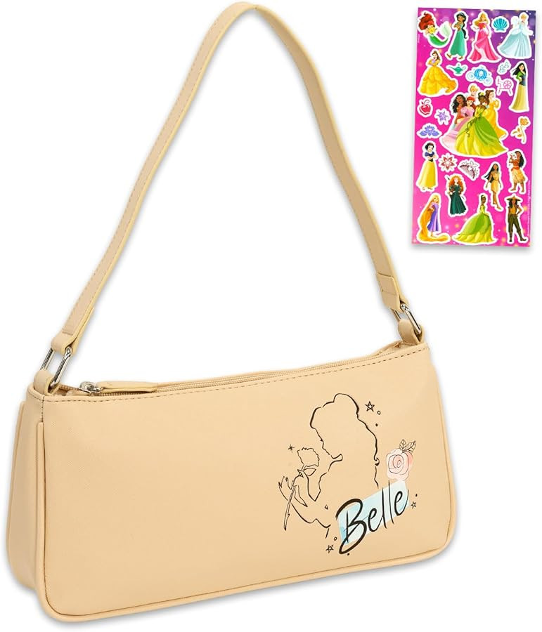 Disney Beauty and the Beast Purse for Adults Bundle with Belle 9" Handbag for Women Plus Stickers... | Amazon (US)