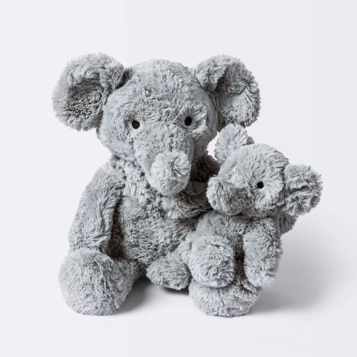 Elephant Plush Animal with Mini Plush - Gray - 2pk - Cloud Island™ | Target