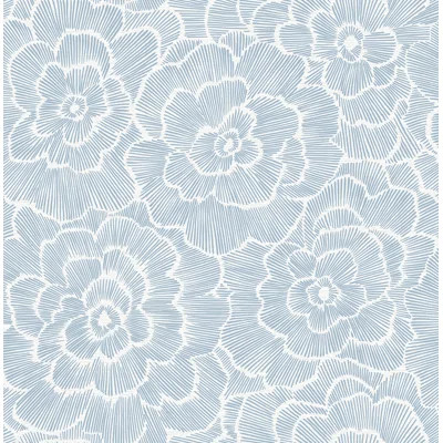 Seaberg Textu 33' L x 20.5" W Wallpaper Roll Rosdorf Park Color: Blue | Wayfair North America