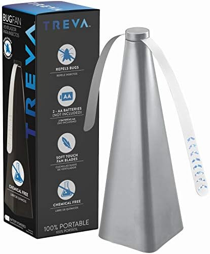 Amazon.com : Treva Chemical-Free Table Top Bug Repellent/Deterrent Fan with Holographic Blades, S... | Amazon (US)