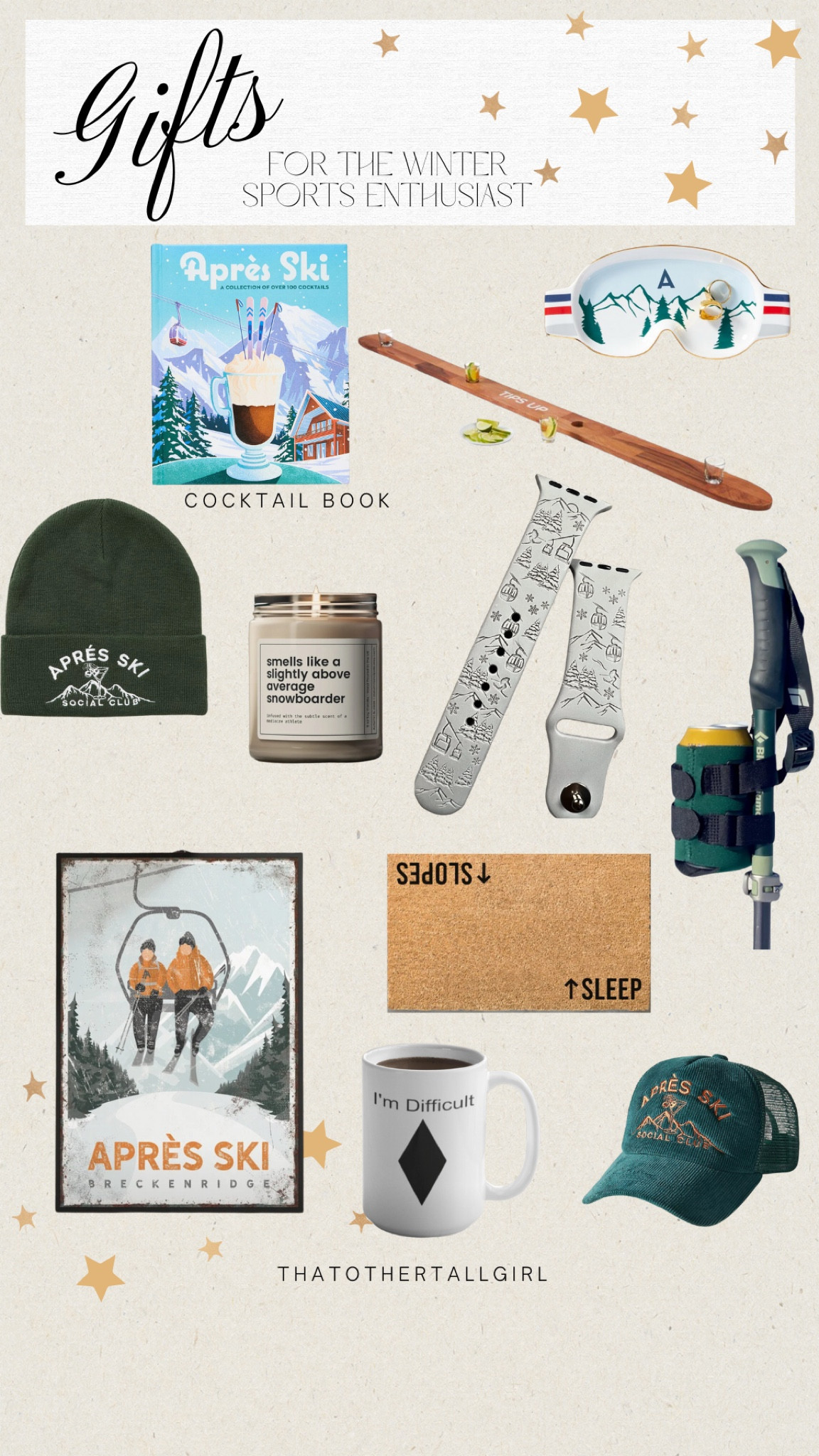 Gifts for the winter sports enthusiasts, ski and snowboard 

#LTKGiftGuide #LTKCyberWeek