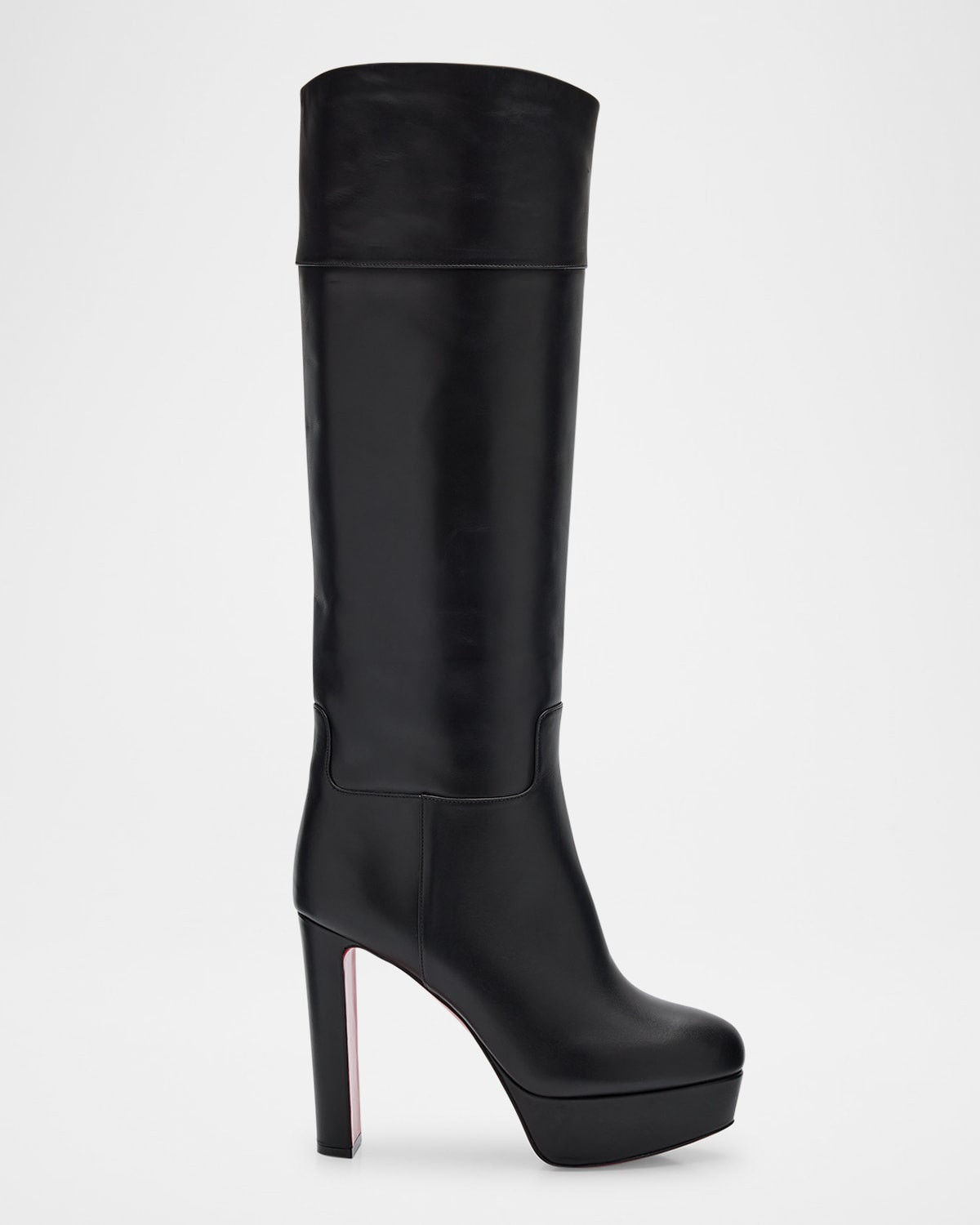 130mm Loo Leather Knee Boots | Neiman Marcus